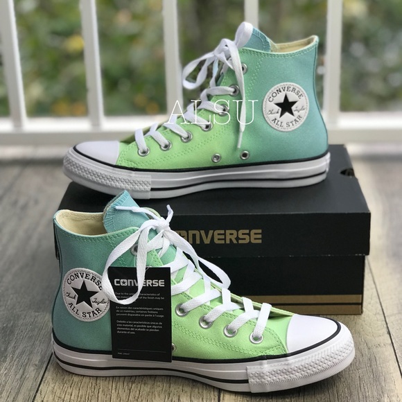 Converse Shoes - NWT Converse Ctas HI Illusion Green WMNS AUTHENTIC